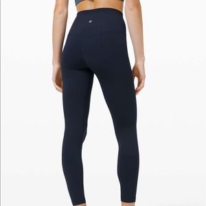 Lulu lemon navy align 25’ size 6